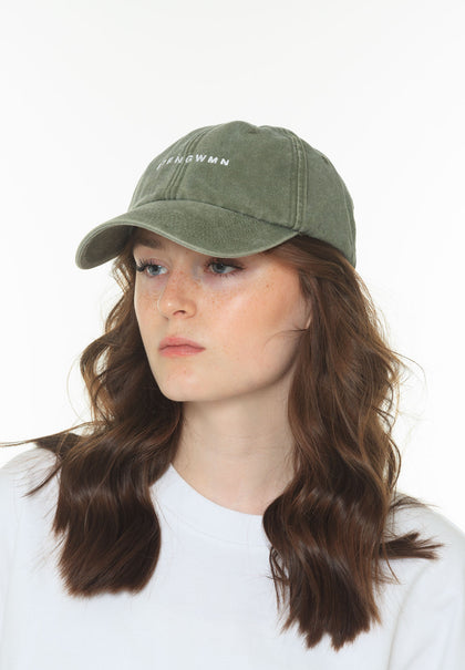 Unisex Olive Low Profile Vintage Cap