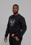 Svart Panda unisex sweatshirt