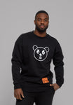 Svart Panda unisex sweatshirt